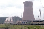 Powder river coal train with colorful consist 